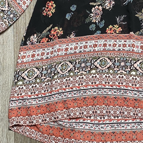 Knox Rose Women’s Off The Shoulder Paisley Floral Blouse Size Medium - Picture 13 of 16